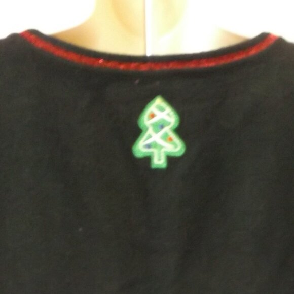 Gingerbread House embroidered Christmas / Winter Sweater Vest - Women's Size XL - Picture 10 of 11